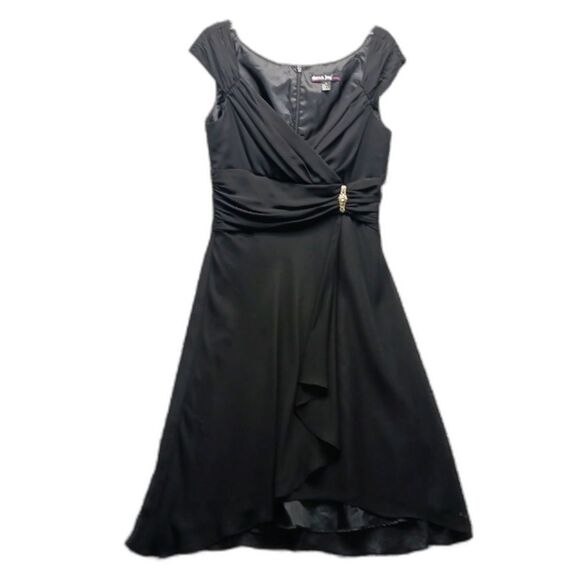 Dawn Joy Evening Dress Midimax size 12. Lined, sleeveless with . Black - Picture 1 of 10